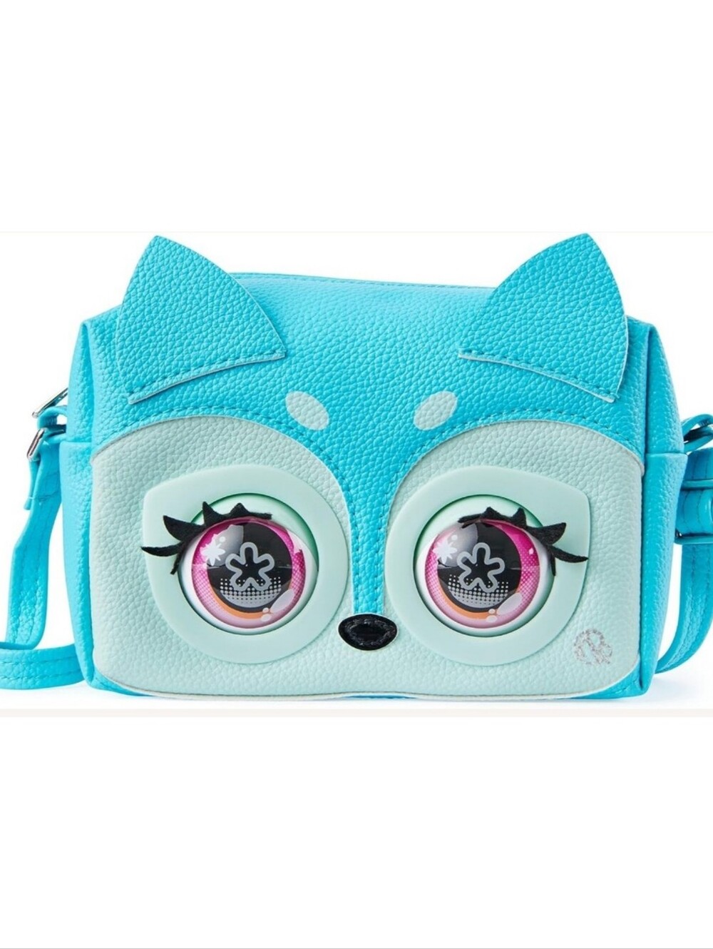 Purse Pets Fierce Fox Interactive Bag Blue Blinking Laughing Kids Toy